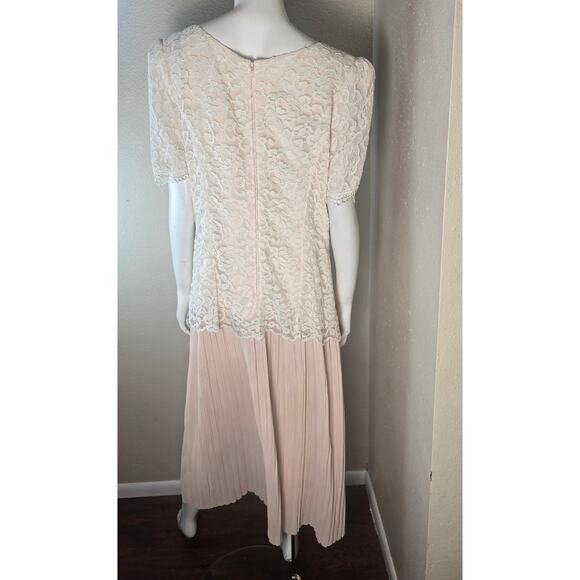 Vintage 1980's Jessica McClintock Bridal Mother of the Bride Dress Lace 15/16 - Picture 6 of 8